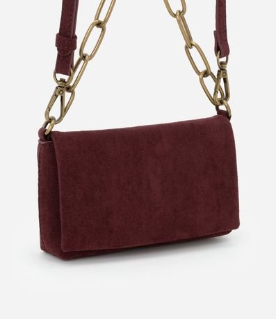 Cartera Transversal Pequeña con Tapa y Asa Mediana de Cadena