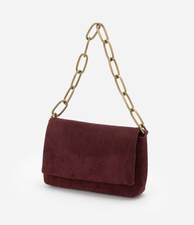 Cartera Transversal Pequeña con Tapa y Asa Mediana de Cadena 7