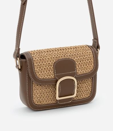 Cartera Transversal Pequeña con Efecto Ráfia 2