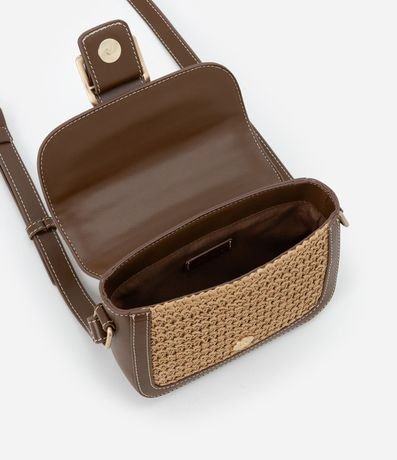 Cartera Transversal Pequeña con Efecto Ráfia 5