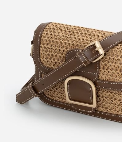 Cartera Transversal Pequeña con Efecto Ráfia 6