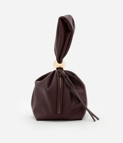 Bolsillo Bucket Pequeña con Correa de Mano con Detalle de Metal 2