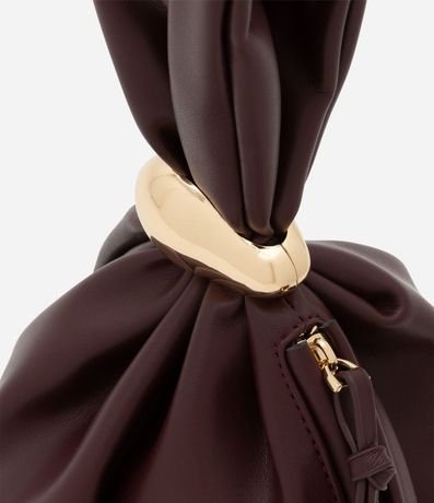 Bolsillo Bucket Pequeña con Correa de Mano con Detalle de Metal 3