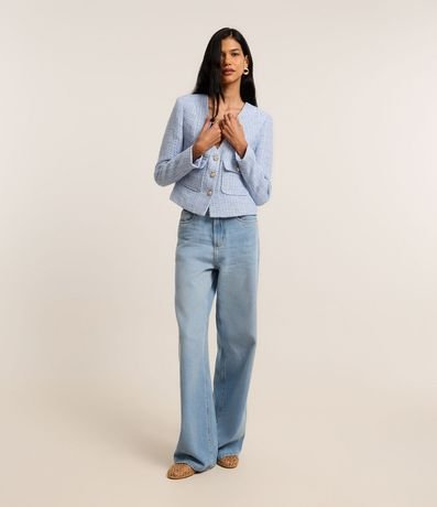 Casaqueto en Tweed con Bolsillos con Solapelas 2