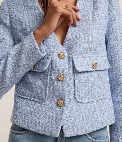 Casaqueto en Tweed con Bolsillos con Solapelas 3