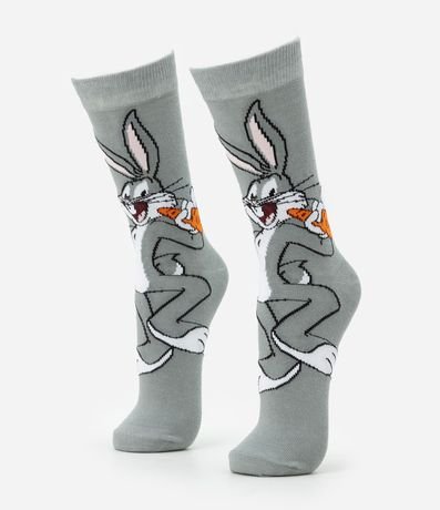 Media Caña Larga en Algodón con Estampa Bugs Bunny