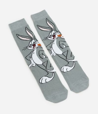 Media Caña Larga en Algodón con Estampa Bugs Bunny 4