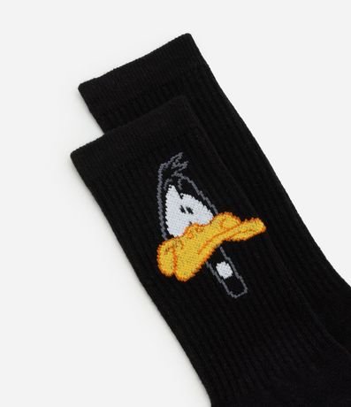 Media Caña Larga en Algodón con Estampa Pato Lucas 5