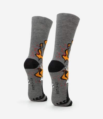 Medias Cano Largo de Algodón con Estampado de la Parca Billy & Mandy 3