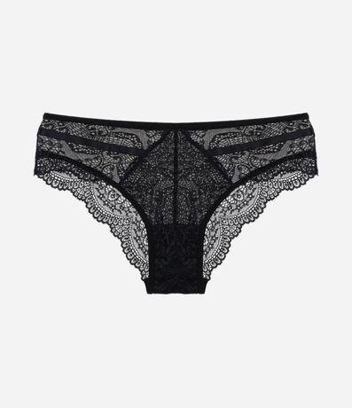 Bombacha Boyshort en Encaje Floral con Lateral Larga 5