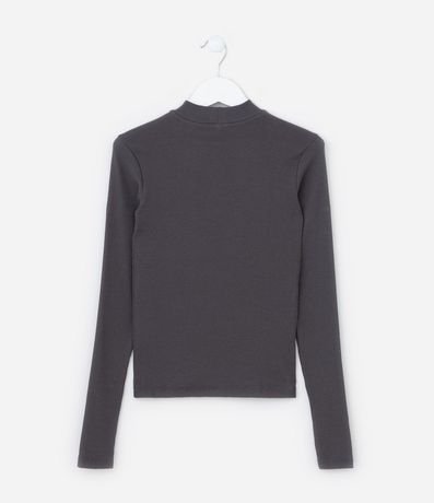 Remera Infantil Acanalada con Bordado Stitch - Talle 5 a 14 años 2