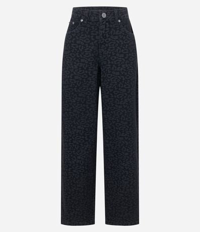 Pantalón Baggy en Sarga Animal Print Leopardo 3