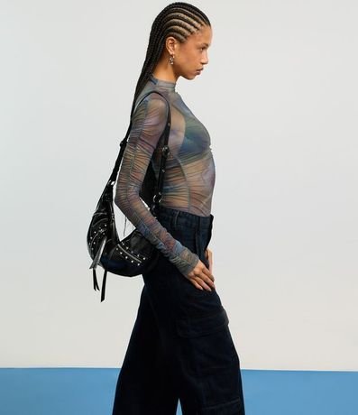 Blusa en Tule con Franzidos Laterales 4