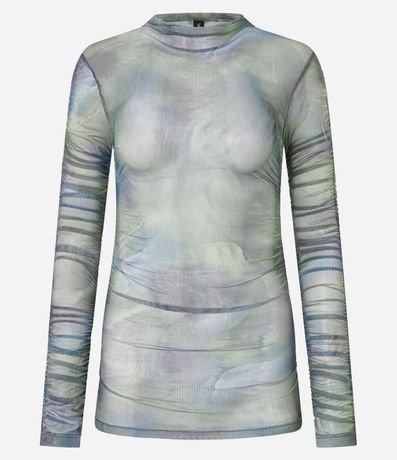 Blusa en Tule con Franzidos Laterales 6