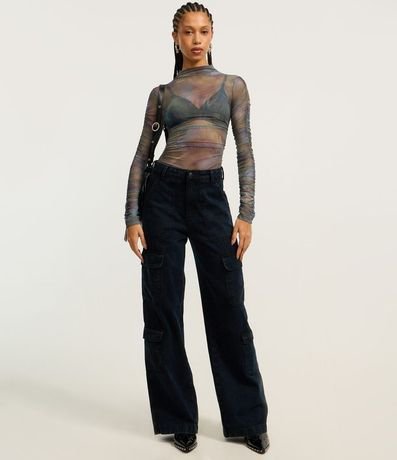 Blusa en Tule con Franzidos Laterales 2