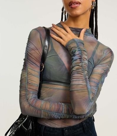 Blusa en Tule con Franzidos Laterales 3