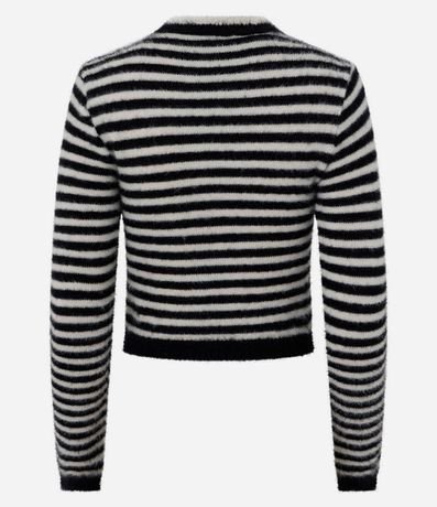 Blusa de Punto Rayado con Estrella Delantera 3