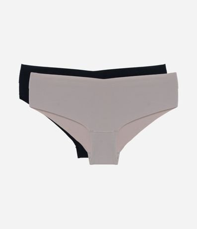 Kit 02 Bombachas Boyshort en Microfibra con Corte a Hilo