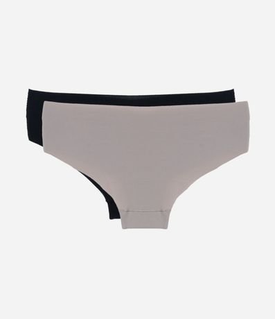 Kit 02 Bombachas Boyshort en Microfibra con Corte a Hilo 2