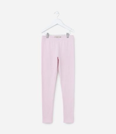 Pantalón Legging Infantil en Cotton con Brillo - Talle 5 a 14 años