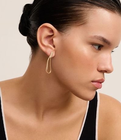 Caravana Hilo con Cadena Serpiente y Detalle de Strass