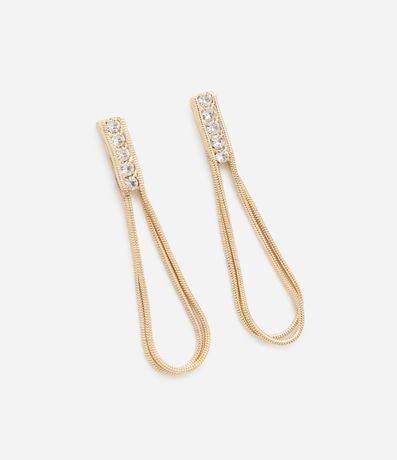 Caravana Hilo con Cadena Serpiente y Detalle de Strass 2