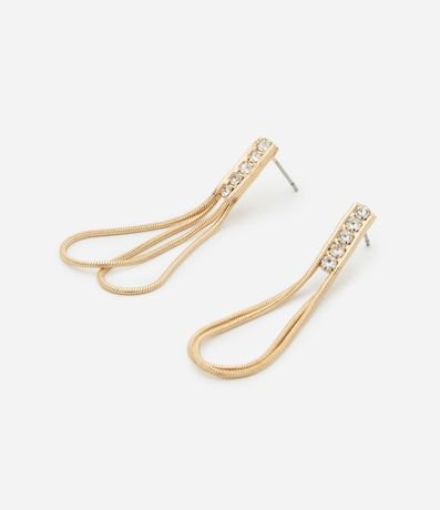 Caravana Hilo con Cadena Serpiente y Detalle de Strass 3