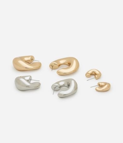 Kit 03 Caravanas Argollas con Formas Diversas 2