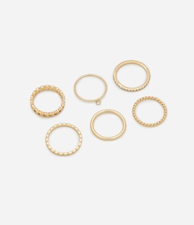 Kit 06 Anillos Diversos