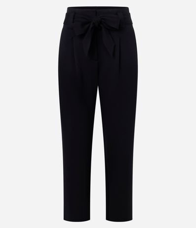 Pantalón Carrot en Punto Roma con Cinturón Lazo 5