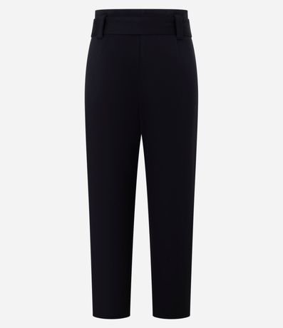 Pantalón Carrot en Punto Roma con Cinturón Lazo 6