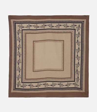 Pañuelo en Tricolina con Estampa en Capas con Floral 3