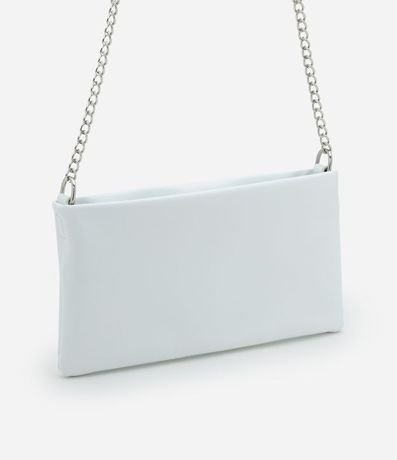 Billetera Transversal Grande en PU con Bretel Fino de Cadena