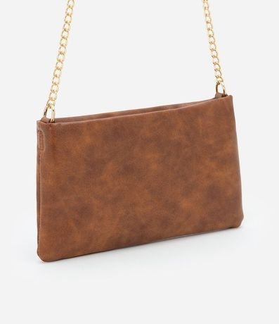 Billetera Transversal Grande en PU con Bretel Fino de Cadena 1