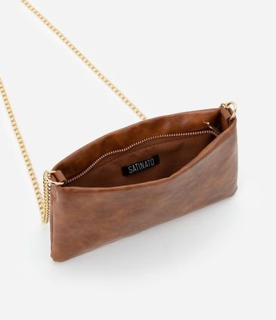 Billetera Transversal Grande en PU con Bretel Fino de Cadena 4