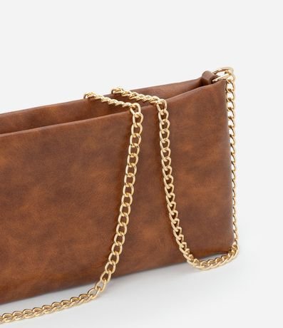Billetera Transversal Grande en PU con Bretel Fino de Cadena 6