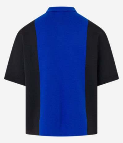 Remera Boxy Deportiva en Punto con Estampa Velocita 7