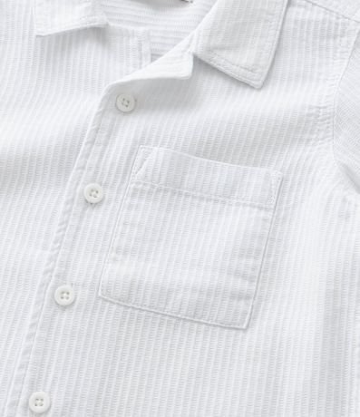 Camisa Infantil con Pequeño Bolsillo Texturizada - Talle 1 a 6 años 6