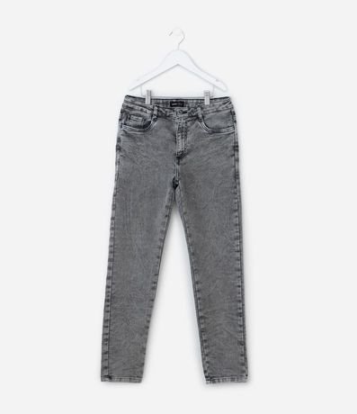 Pantalón Infantil en Jeans Básica Marmorizada - Talle 5 a 14 años