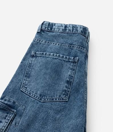 Pantalón Baggy Infantil en Jeans con Bolsillos Cargo - Talle 5 a 14 años 3