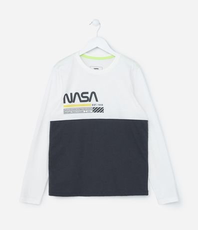 Remera Comfort Infantil con Estampa Nasa - Talle 5 a 14 años