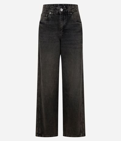 Pantalón Baggy en Jeans con Friso Lateral 5