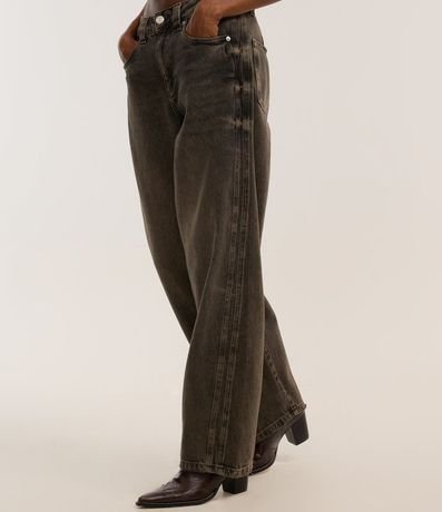 Pantalón Baggy en Jeans con Friso Lateral 3