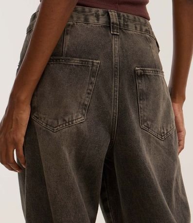 Pantalón Baggy en Jeans con Friso Lateral 4