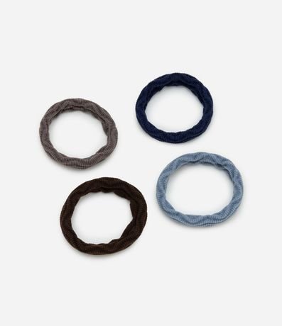 Kit 04 Elásticos para el Pelo Texturizados