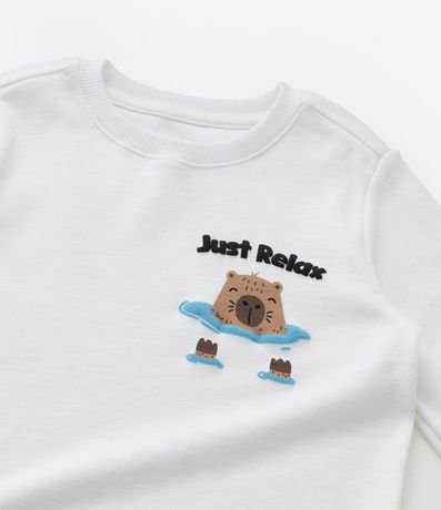 Remera Infantil con Estampa Carpincho Relax - Talle 1 a 6 años 5