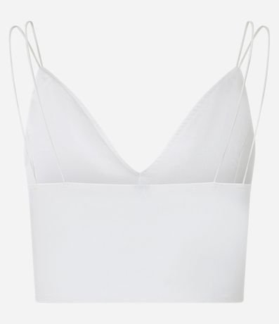 Blusa Cropped en Bengalina con Asa Doble 5