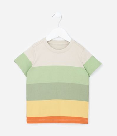 Remera Infantil con Estampa Bloques de Color - Talle 1 a 6 años 1