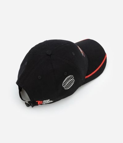 Gorra en Sarga con Estampa Bordada Lettering 3