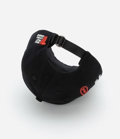 Gorra en Sarga con Estampa Bordada Lettering 3